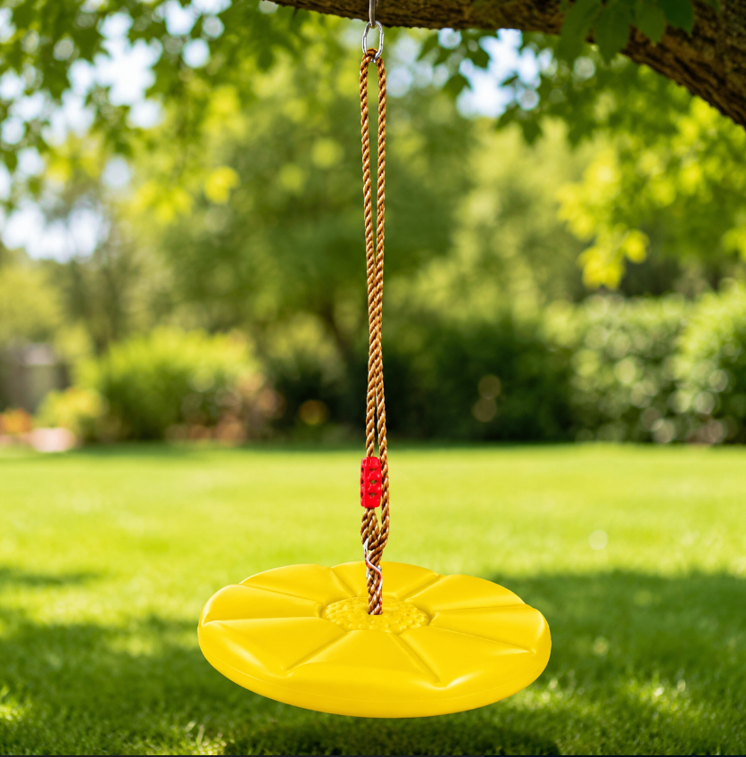 Kids Outdoor Furniture - Thickened Octagonal Petal Swing Hanging Swing