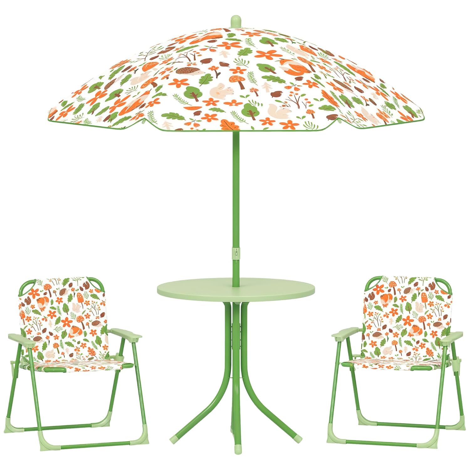 Kids Outdoor Furniture - Kids Picnic Table Chair Set Foldable