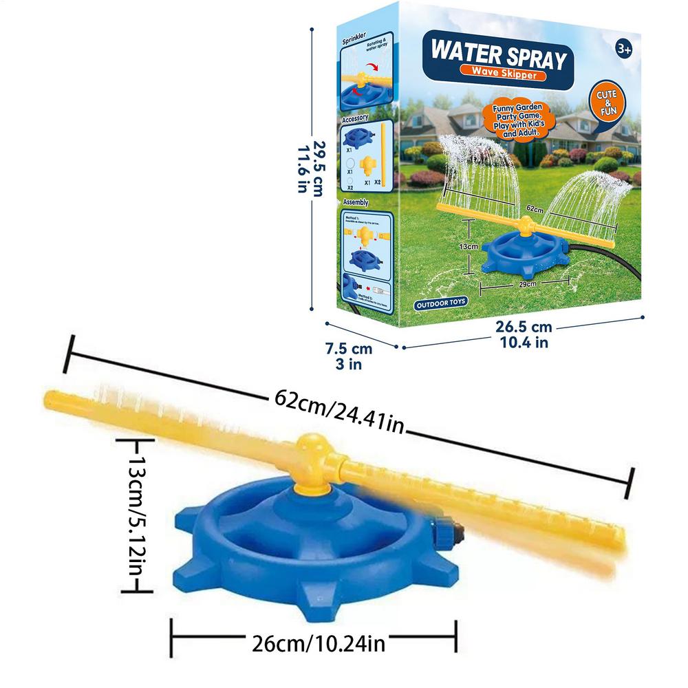 360 Degree Water Sprinkler Rot - Kids Outdoor Yard Toys recensione e prezzo