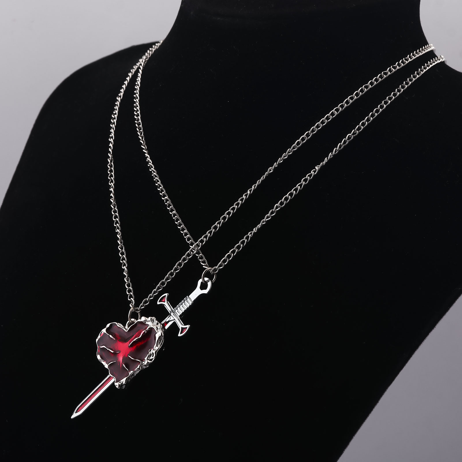New Sword Heart Couple Necklac - Bubble Sword Wand recensione e prezzo