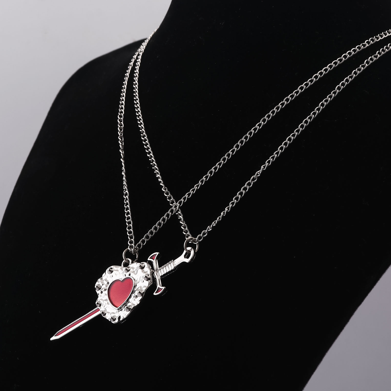 New Sword Heart Couple Necklac - Bubble Sword Wand recensione e prezzo