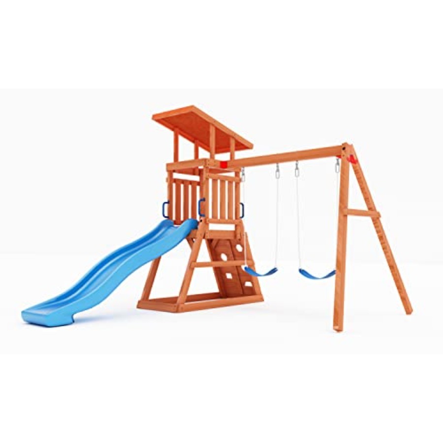 Playground Wooden Swing Sets f - Kids Outdoor Furniture recensione e prezzo