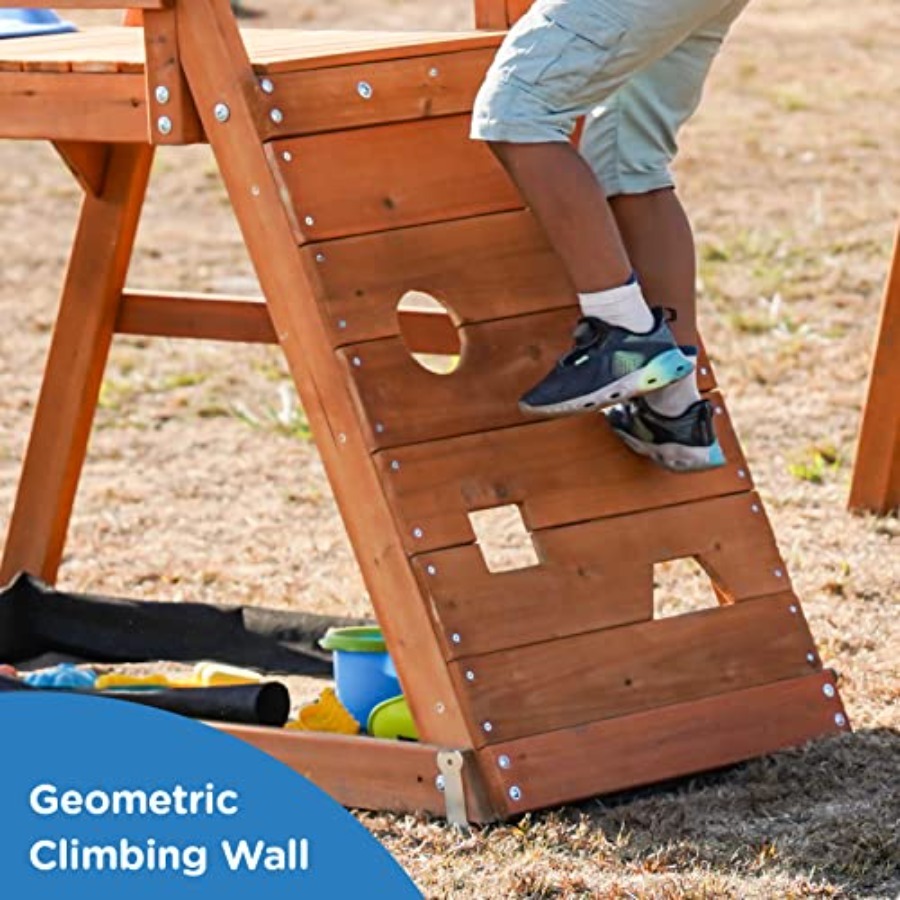 Playground Wooden Swing Sets f - Kids Outdoor Furniture recensione e prezzo