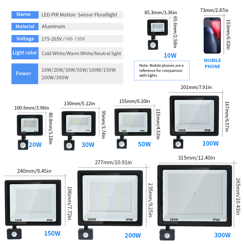 LED Floodlight Motion Sensor A - Balance Beam Outdoor recensione e prezzo