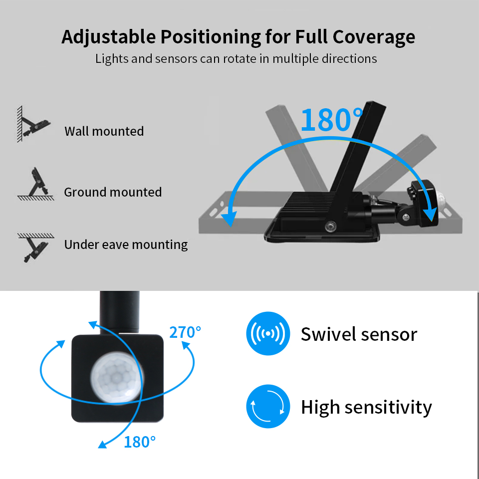 LED Floodlight Motion Sensor A - Balance Beam Outdoor recensione e prezzo
