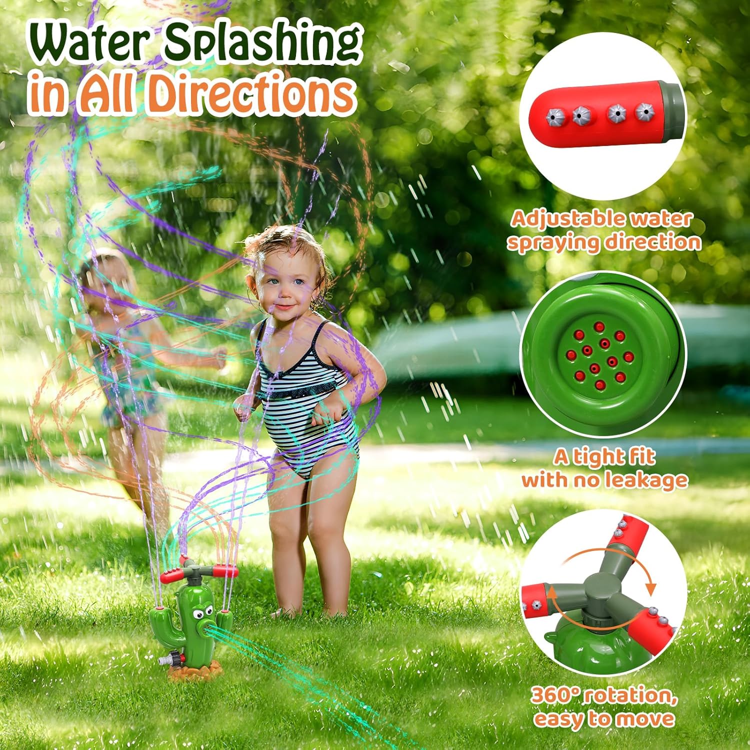 Water Spray Toy Cactus Sprinkl - Kids Outdoor Yard Toys recensione e prezzo