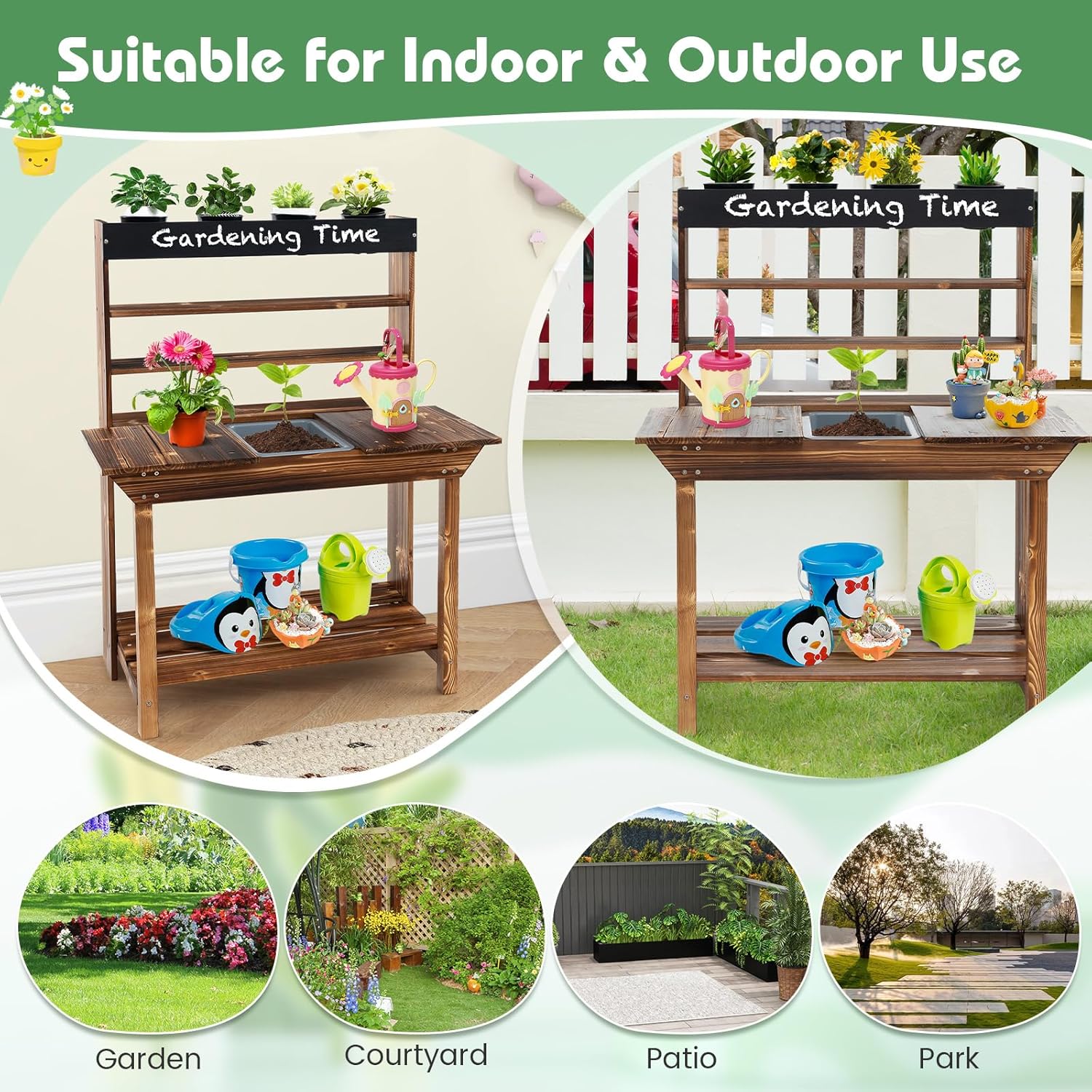 Mud Kitchen, Fir Wood Kids Pot - Kids Outdoor Mud Table recensione e prezzo