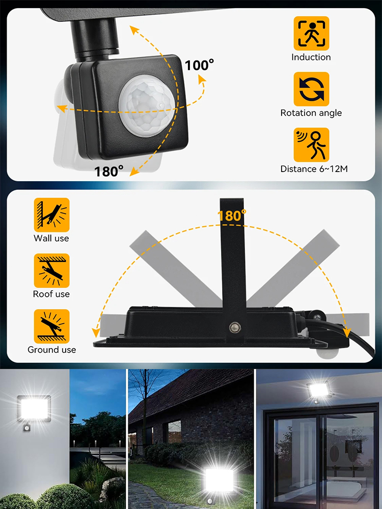 LED Floodlight PIR Motion Sens - Balance Beam Outdoor recensione e prezzo