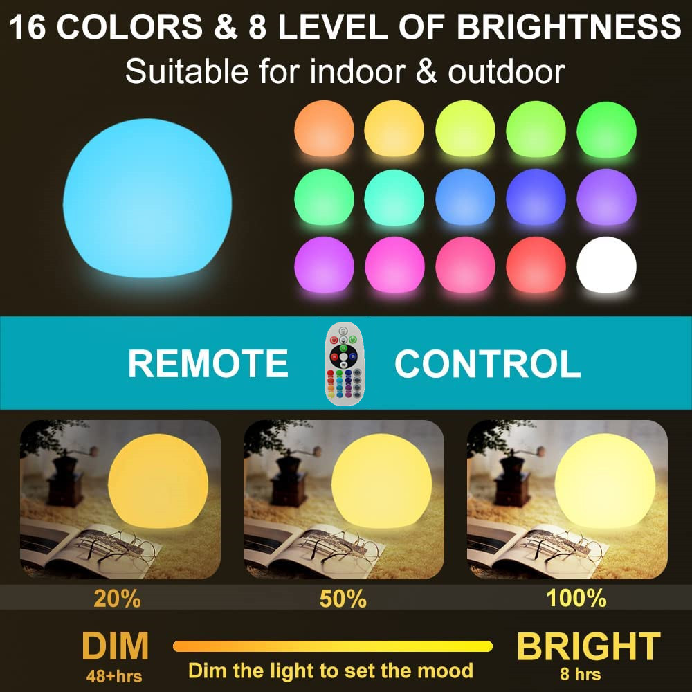 Rechargeable LED Glowing Ball  - Kids Outdoor Decor recensione e prezzo