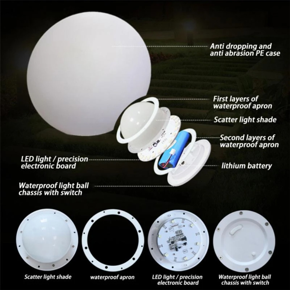 Rechargeable LED Glowing Ball  - Kids Outdoor Decor recensione e prezzo