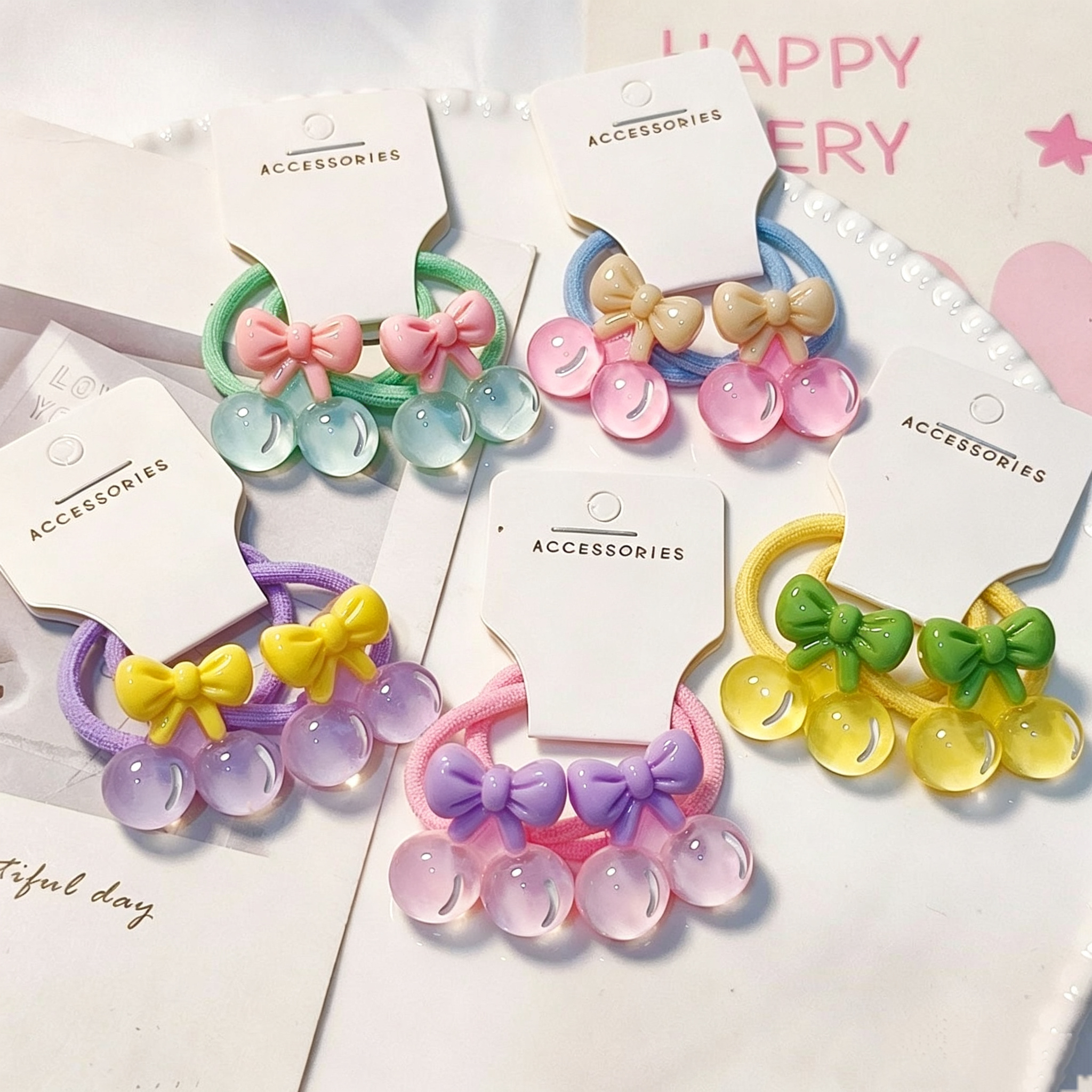 5pcs Cute Bow Hair Ties for Gi - Kids Outdoor Decor recensione e prezzo