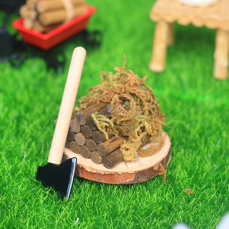 1 Set Mini Axe Firewood Pile M - Kids Outdoor Kitchen Diy recensione e prezzo