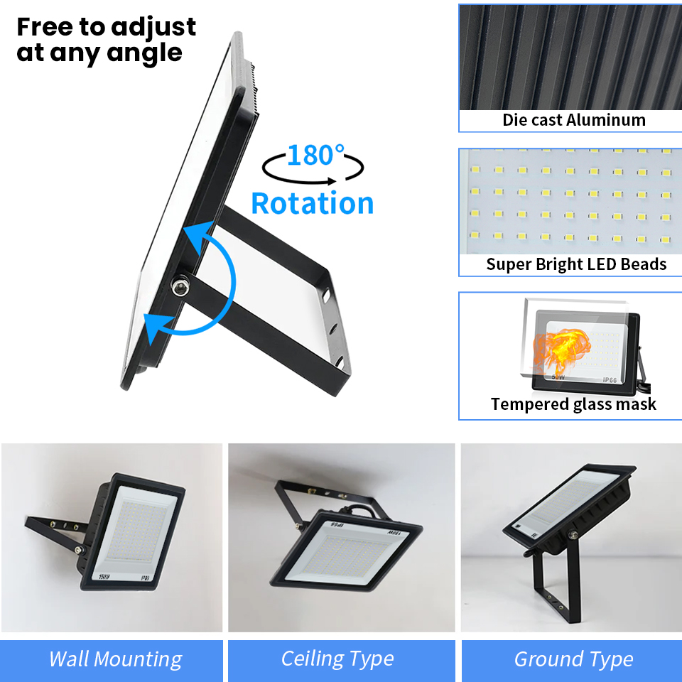 LED Floodlight AC220V 110V 10- - Balance Beam Outdoor recensione e prezzo