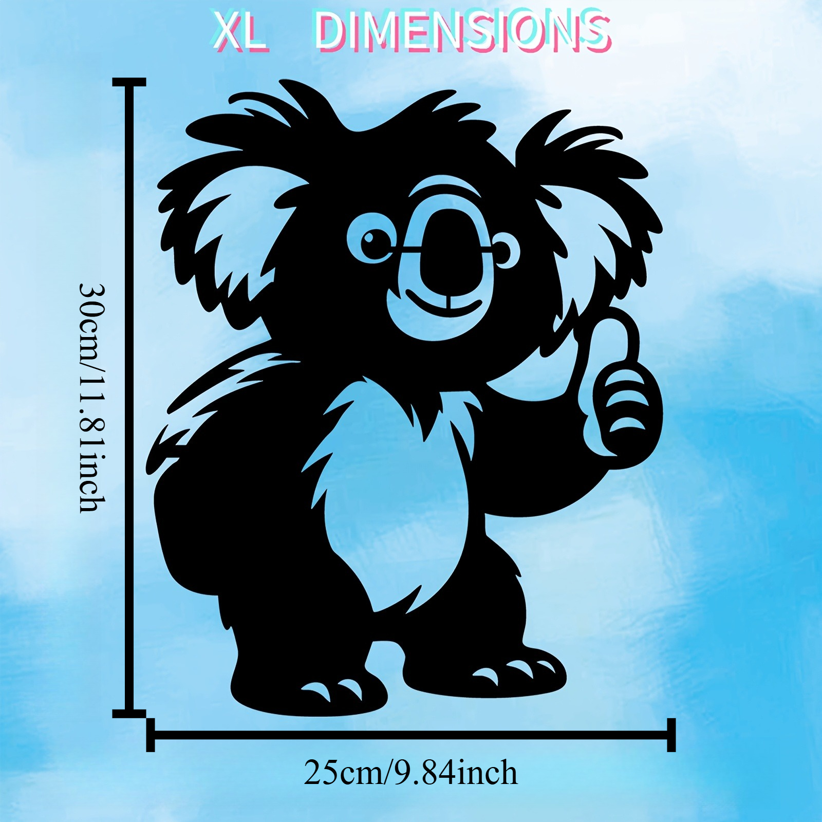 1PC Cute Koala Aluminum Metal  - Kids Outdoor Decor recensione e prezzo