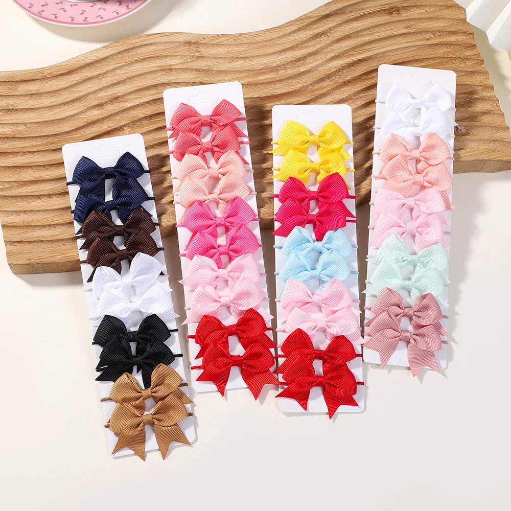 10Pcs Bows Elastic Hair rubber - Kids Outdoor Decor recensione e prezzo