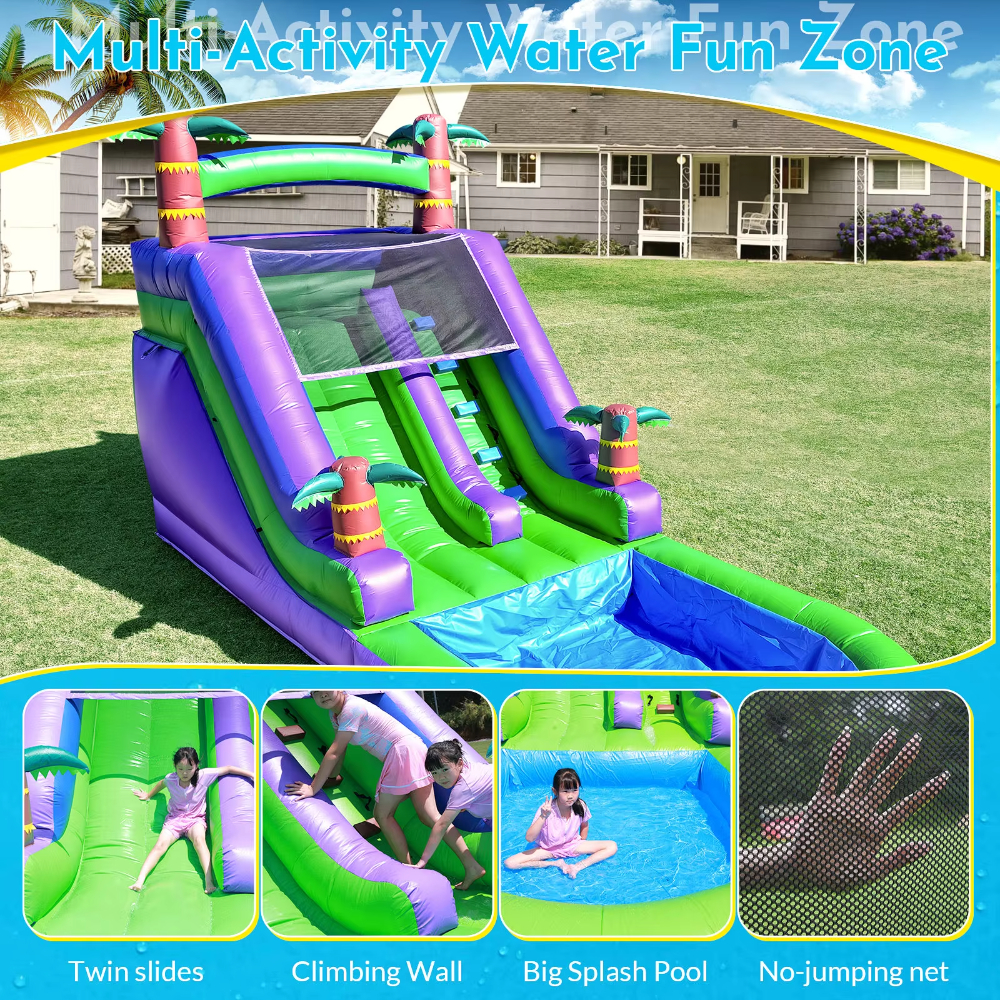 Palm Tree Theme Inflatable Wat - Kids Outdoor Zone recensione e prezzo