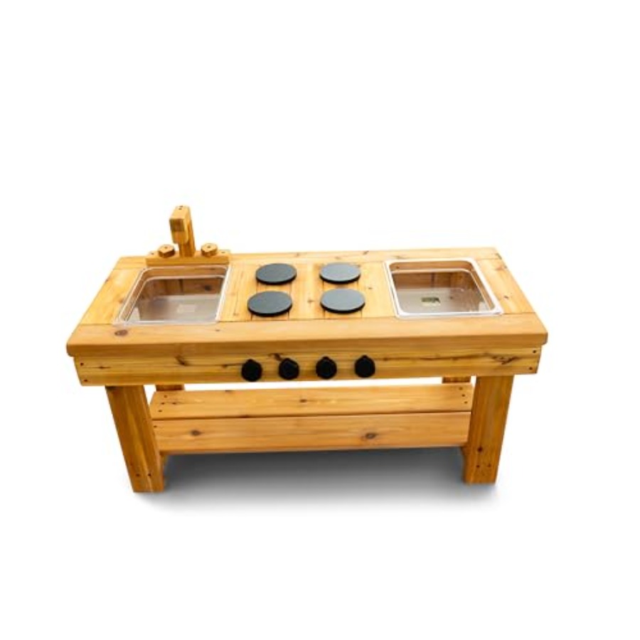 Cedar Outdoor Mud Kitchen Cent - Kids Outdoor Mud Table recensione e prezzo