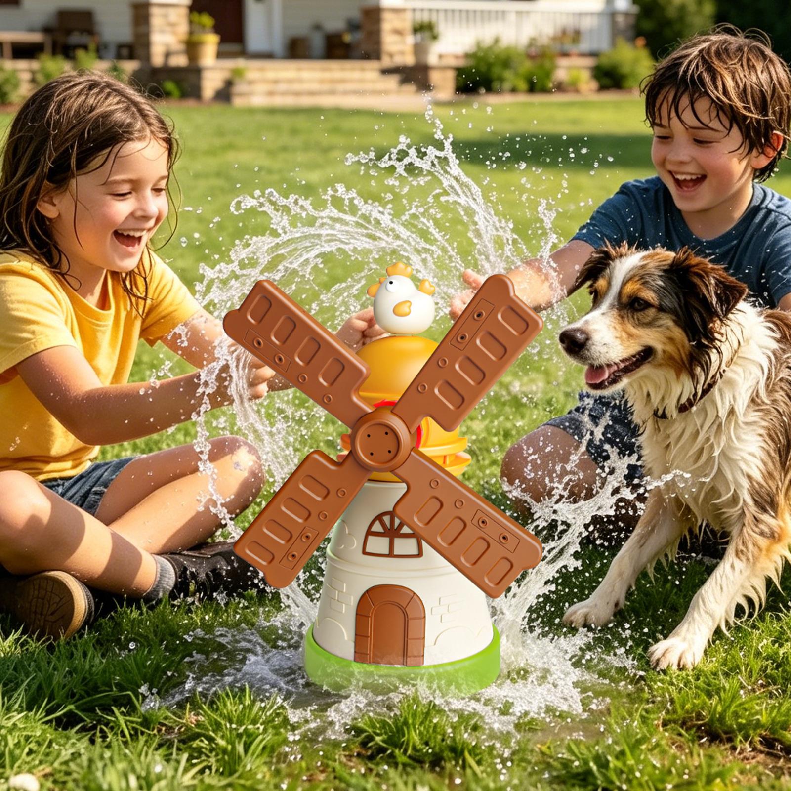 Kids Windmill Sprinkler Rotati - Kids Outdoor Yard Toys recensione e prezzo