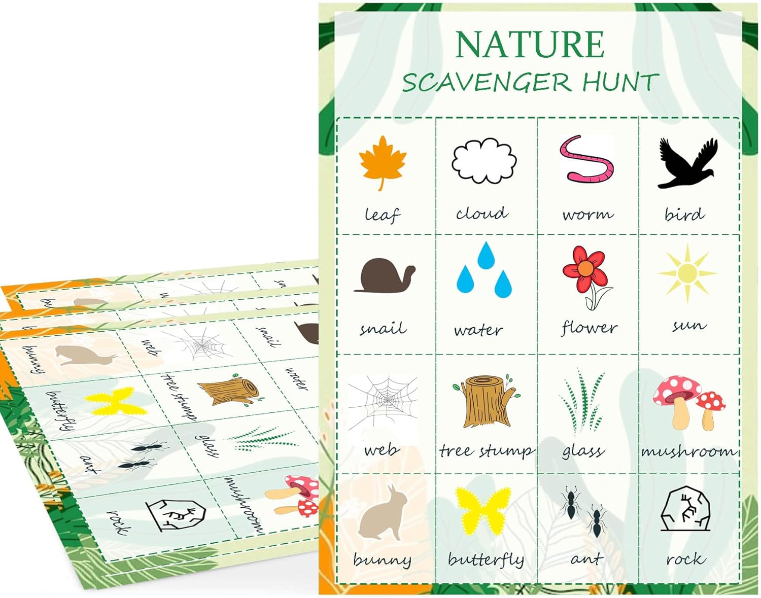 Nature Scavenger Hunt Cards Na - Kids Outdoor Nature Scavenger Hunt recensione e prezzo