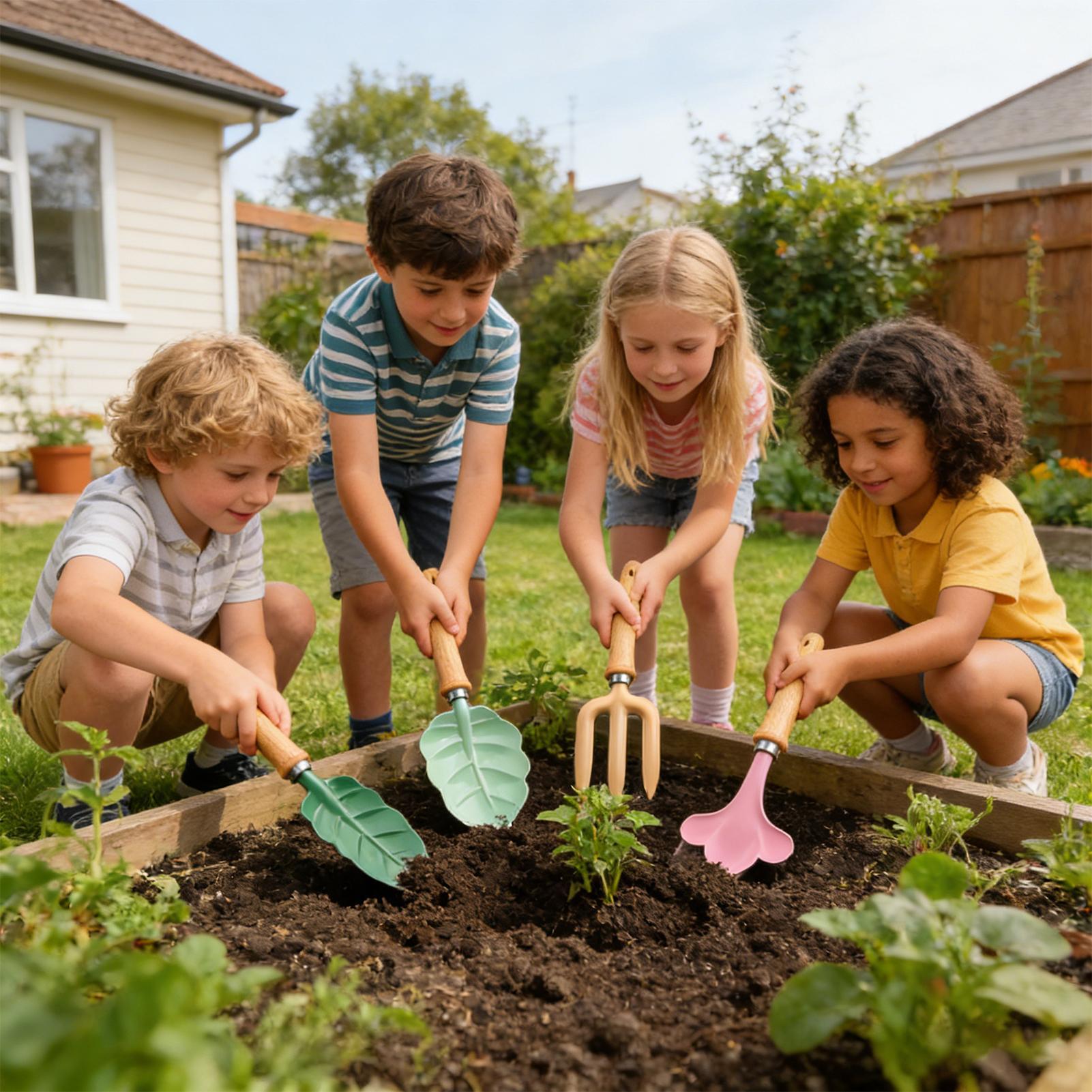 Kids Gardening Set 4 Piece Lea - Kids Outdoor Yard Toys recensione e prezzo