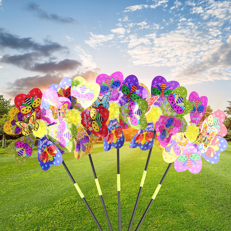 1Pc Colorful Sequin Windmill C - Kids Outdoor Yard Toys recensione e prezzo
