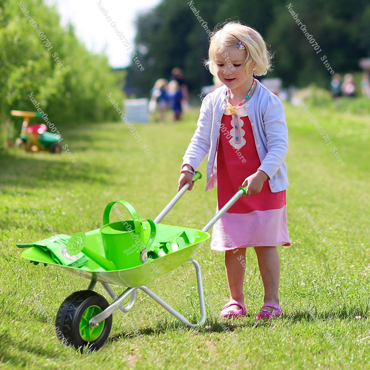 Kids Outdoor Wheelbarrow, Gree - Kids Outdoor Activity Set recensione e prezzo
