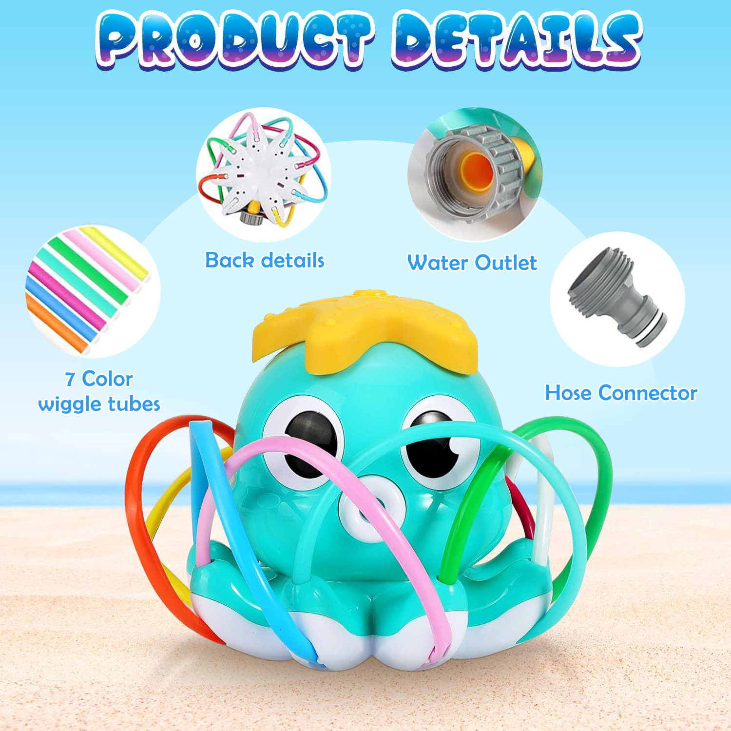 Octopus Sprinkler Water Spray  - Kids Outdoor Yard Toys recensione e prezzo