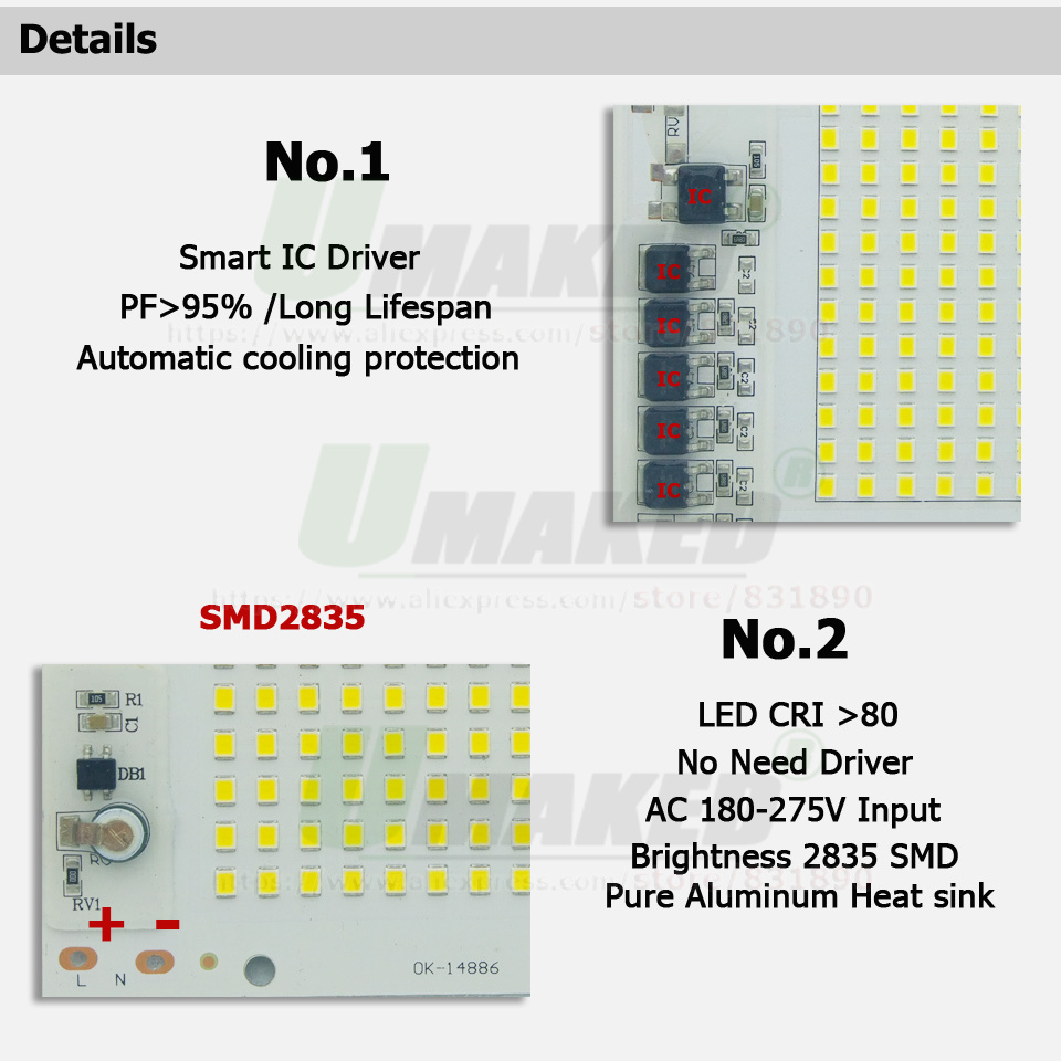 AC220V LED PCB 20W 30W 50W 100 - Balance Beam Outdoor recensione e prezzo