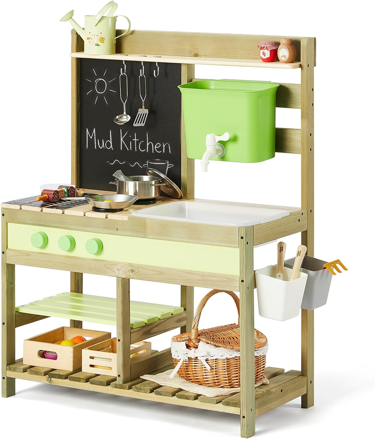 Giant bean Mud Kitchen for Kid - Kids Outdoor Mud Table recensione e prezzo