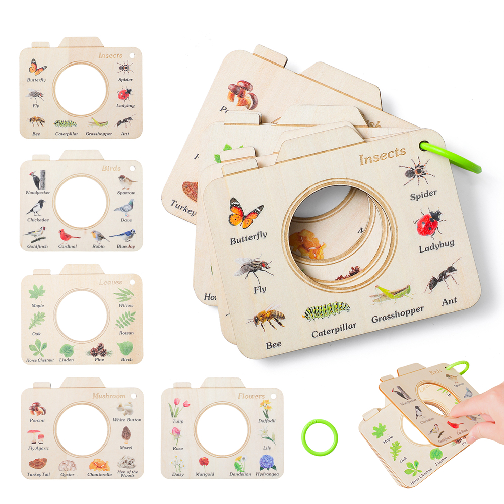 Wooden Camera Shape Nature Cog - Kids Outdoor Activity Set recensione e prezzo