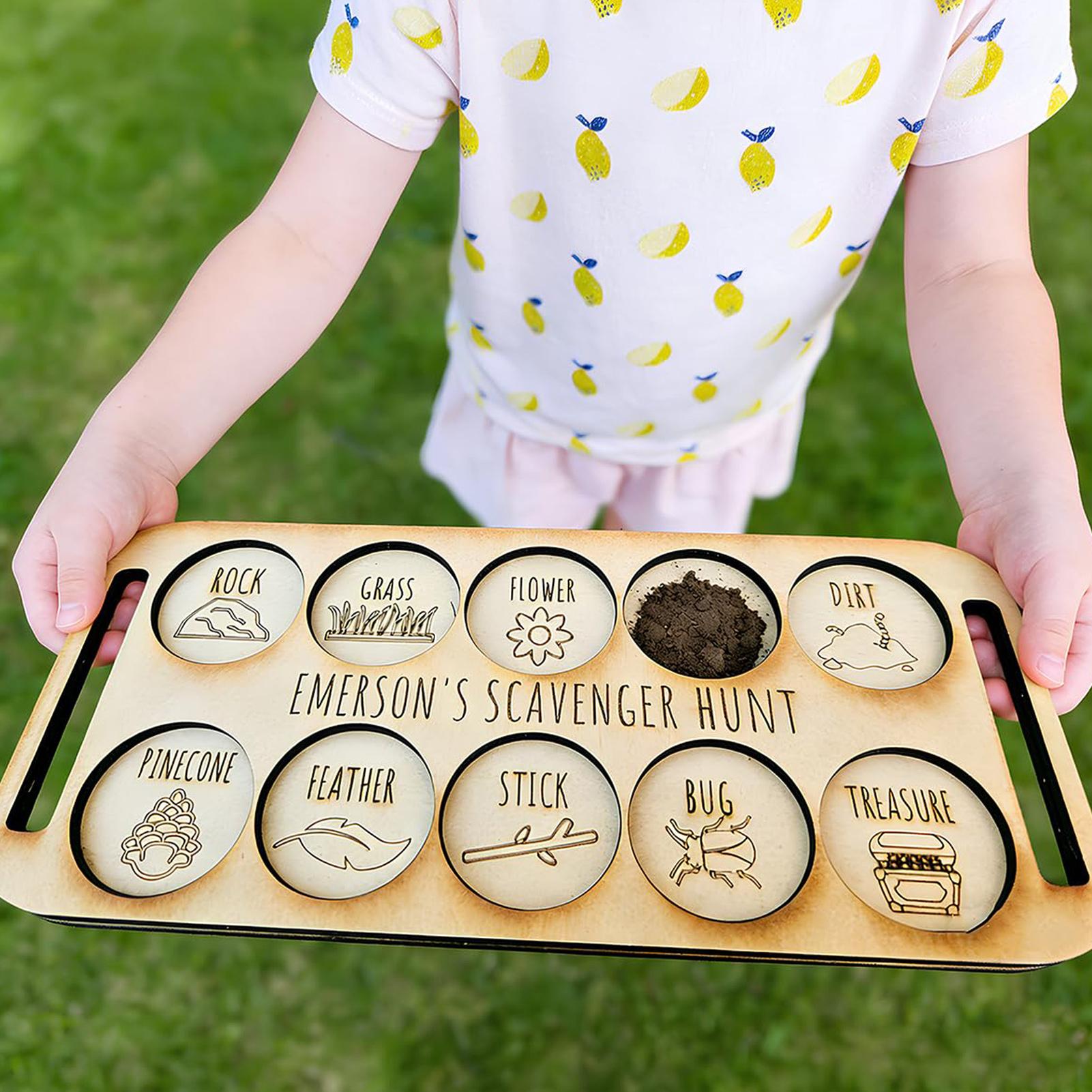Scavenger Hunt for Kids Wooden - Kids Outdoor Nature Scavenger Hunt recensione e prezzo