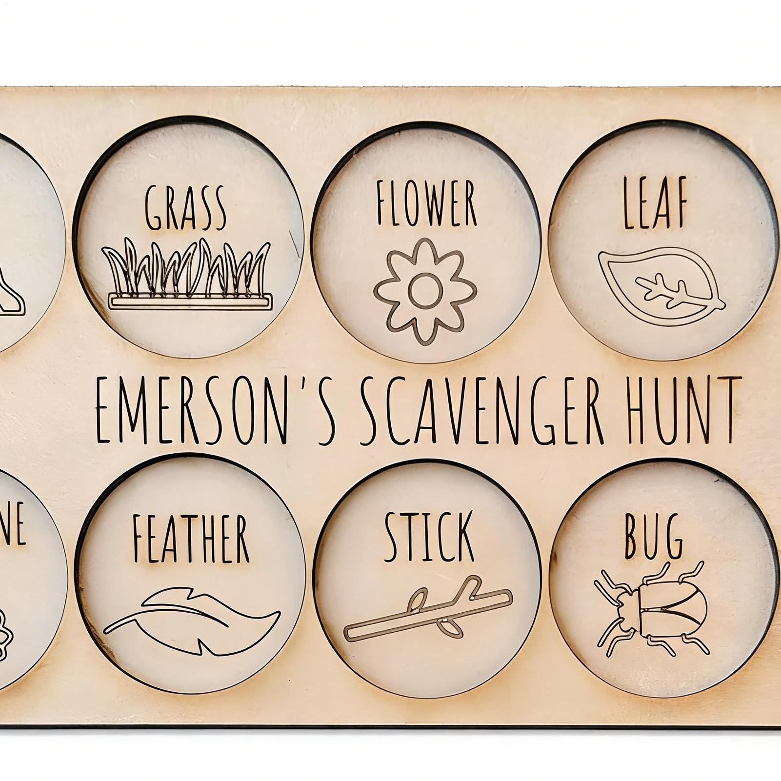 Scavenger Hunt for Kids Wooden - Kids Outdoor Nature Scavenger Hunt recensione e prezzo