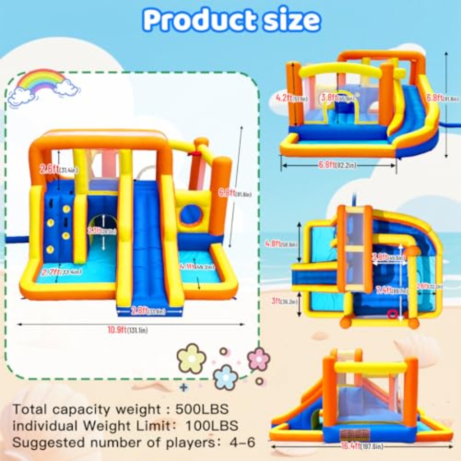 Outdoor bounce house water sli - Kids Outdoor Zone recensione e prezzo
