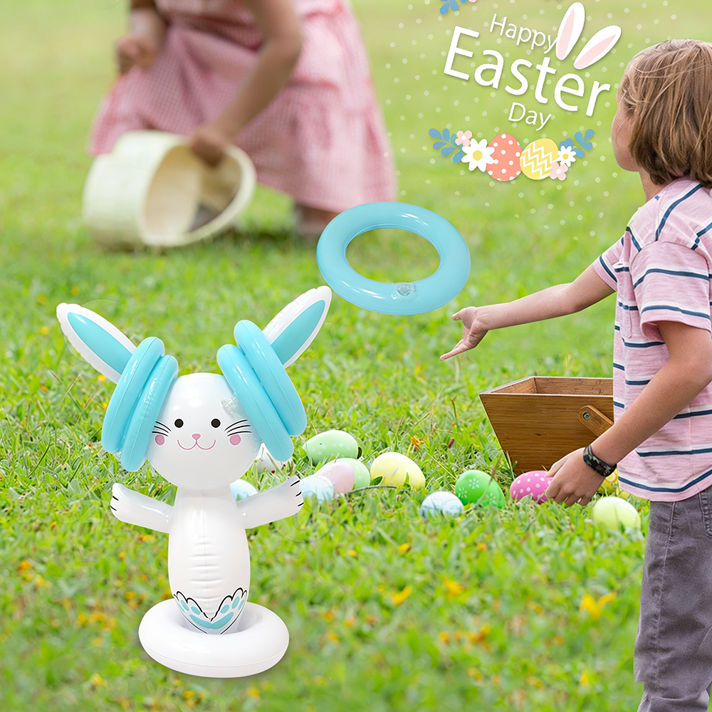 Easter Inflatable Bunny Ring T - Kids Outdoor Activity Set recensione e prezzo