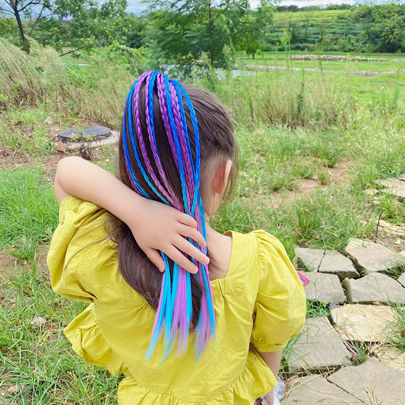 1 PCS New Girls Colorful Wigs  - Kids Outdoor Decor recensione e prezzo