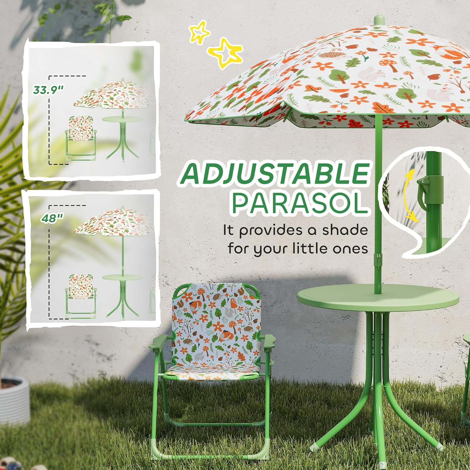 Kids Picnic Table Chair Set Fo - Kids Outdoor Furniture recensione e prezzo