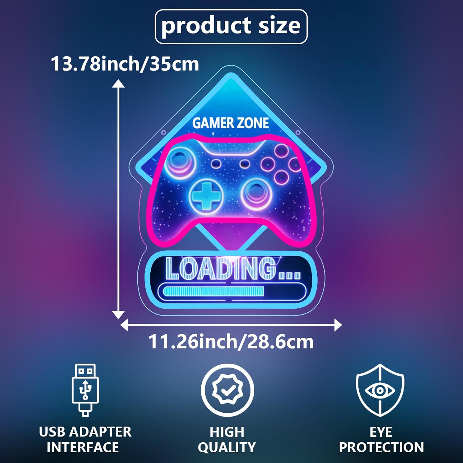 Game Zone Loading Neon Sign Ar - Kids Outdoor Zone recensione e prezzo