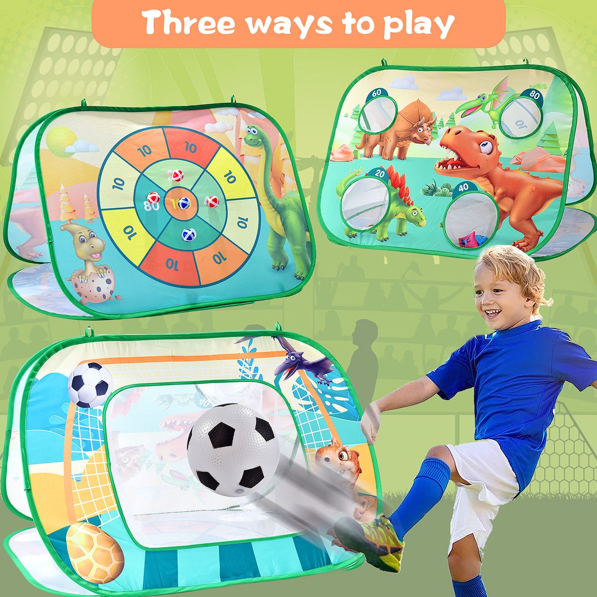 Cornhole Game Set Football Soc - Kids Outdoor Bean Bag recensione e prezzo