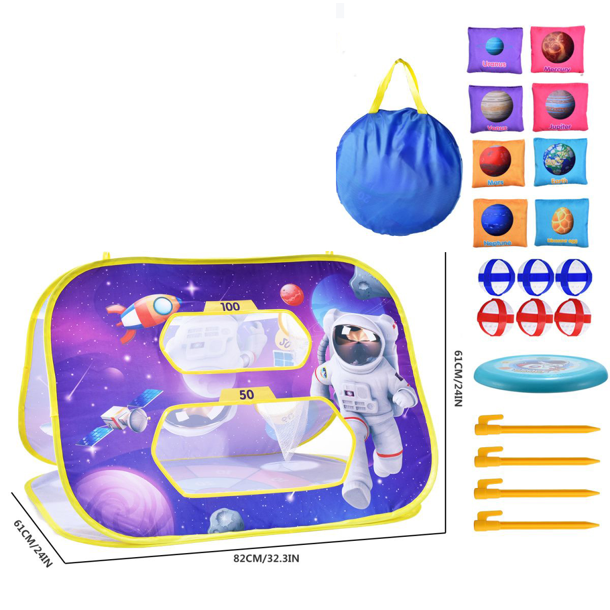 Cornhole Game Set Football Soc - Kids Outdoor Bean Bag recensione e prezzo