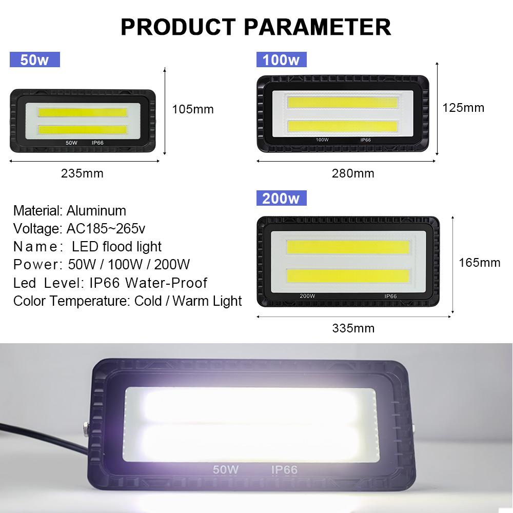 LED Flood Light 50W 100W 200W  - Balance Beam Outdoor recensione e prezzo