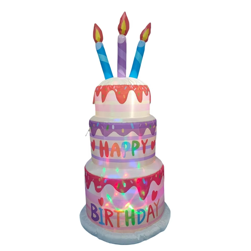 1.8M Inflatable Birthday Cake  - Kids Outdoor Decor recensione e prezzo