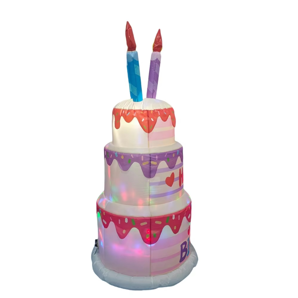 1.8M Inflatable Birthday Cake  - Kids Outdoor Decor recensione e prezzo