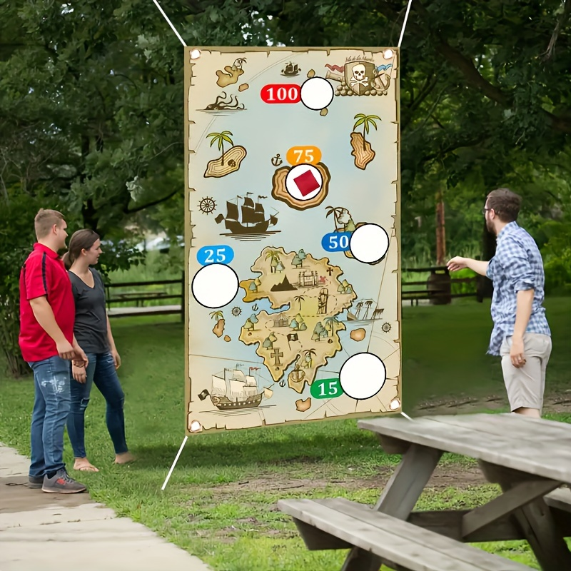 Pirate Treasure Map Toss Game  - Kids Outdoor Bean Bag recensione e prezzo