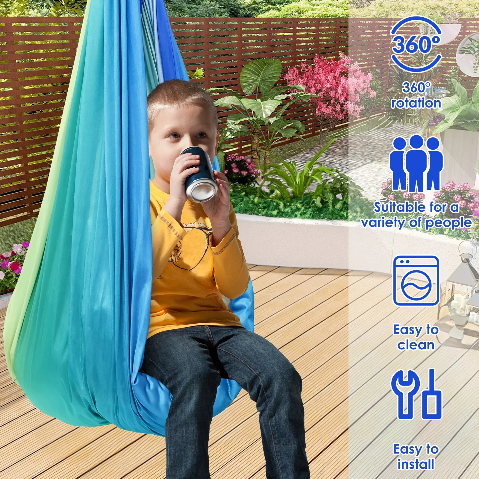Sensory Swing Comfortable Kids - Kids Outdoor Furniture recensione e prezzo