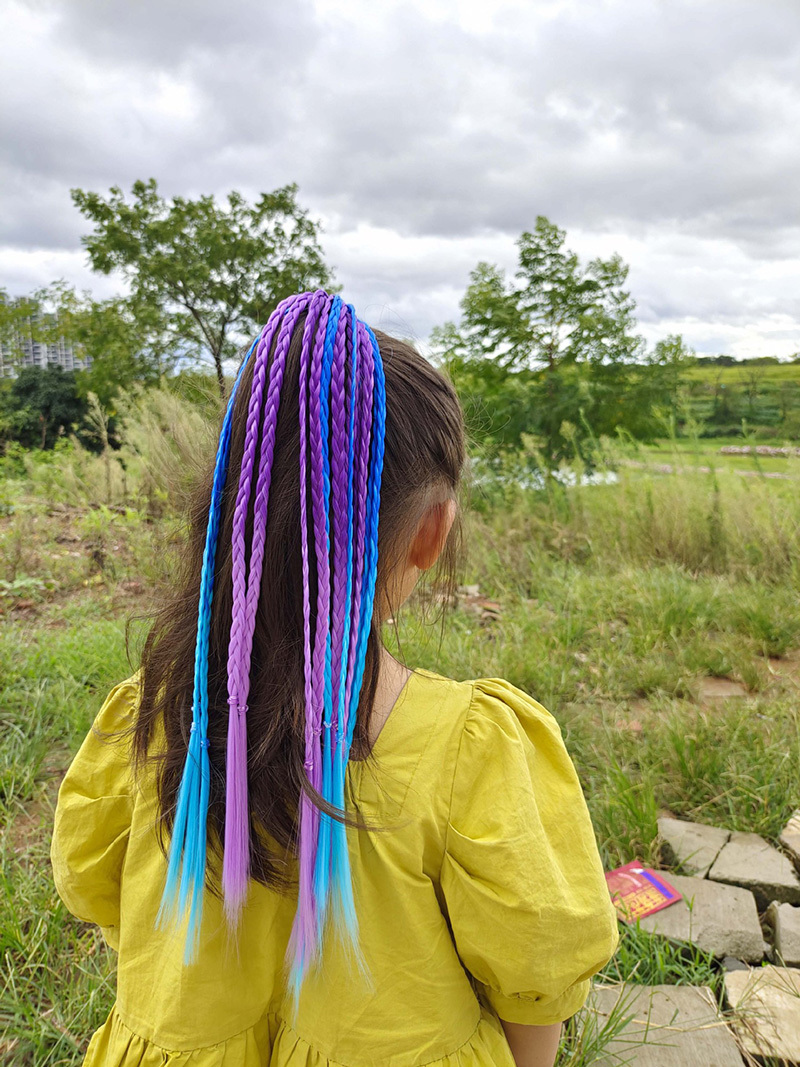 1 PCS New Girls Colorful Wigs  - Kids Outdoor Decor recensione e prezzo