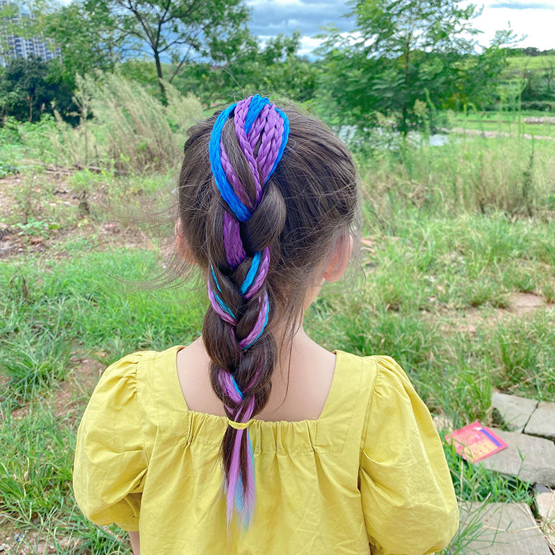1 PCS New Girls Colorful Wigs  - Kids Outdoor Decor recensione e prezzo
